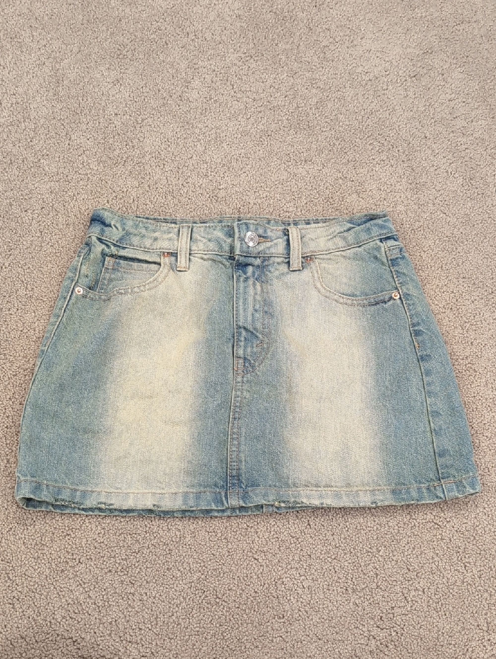 wild fable Light Blue Washed Denim Mini Skirt